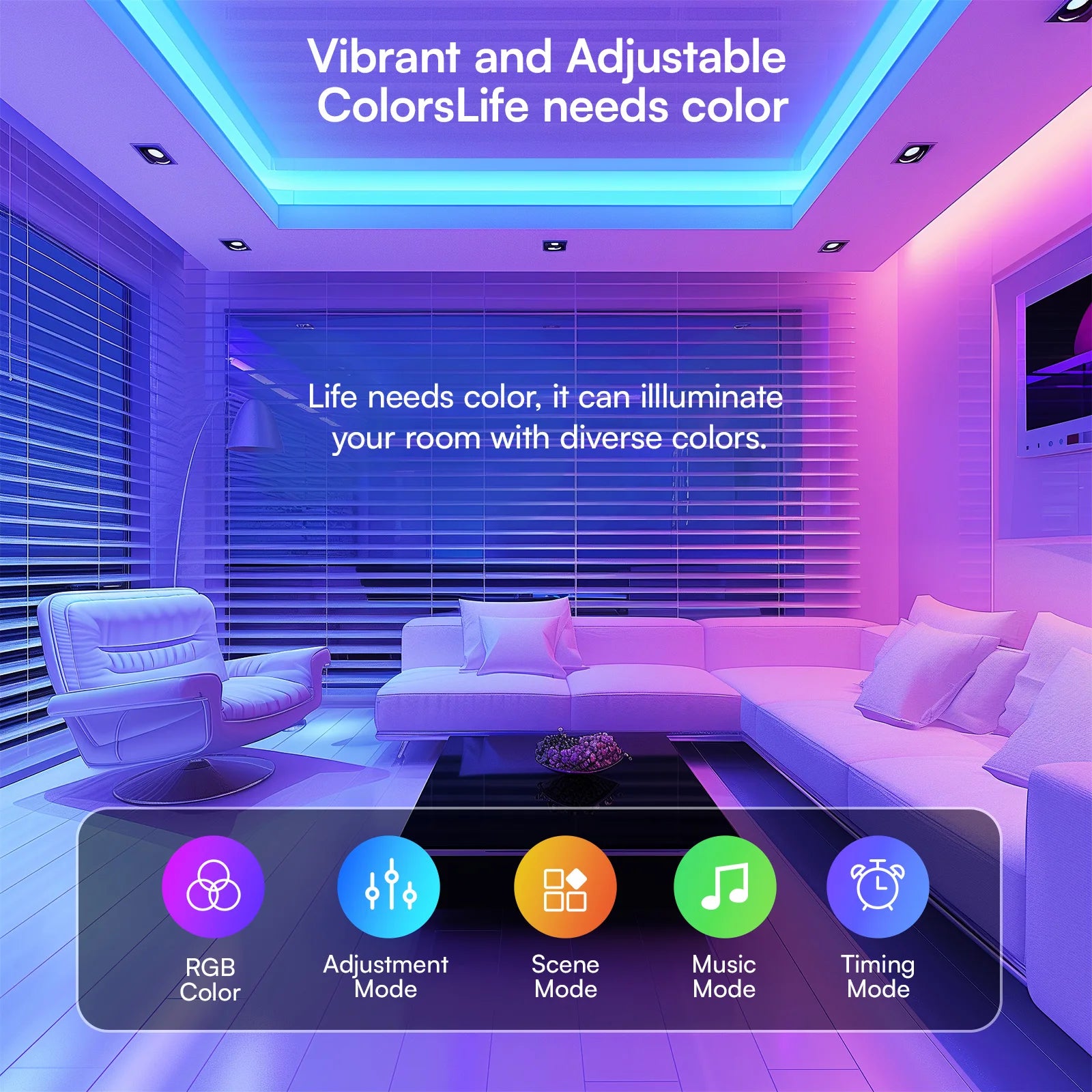 LED RGB Light Strip With Remote Control