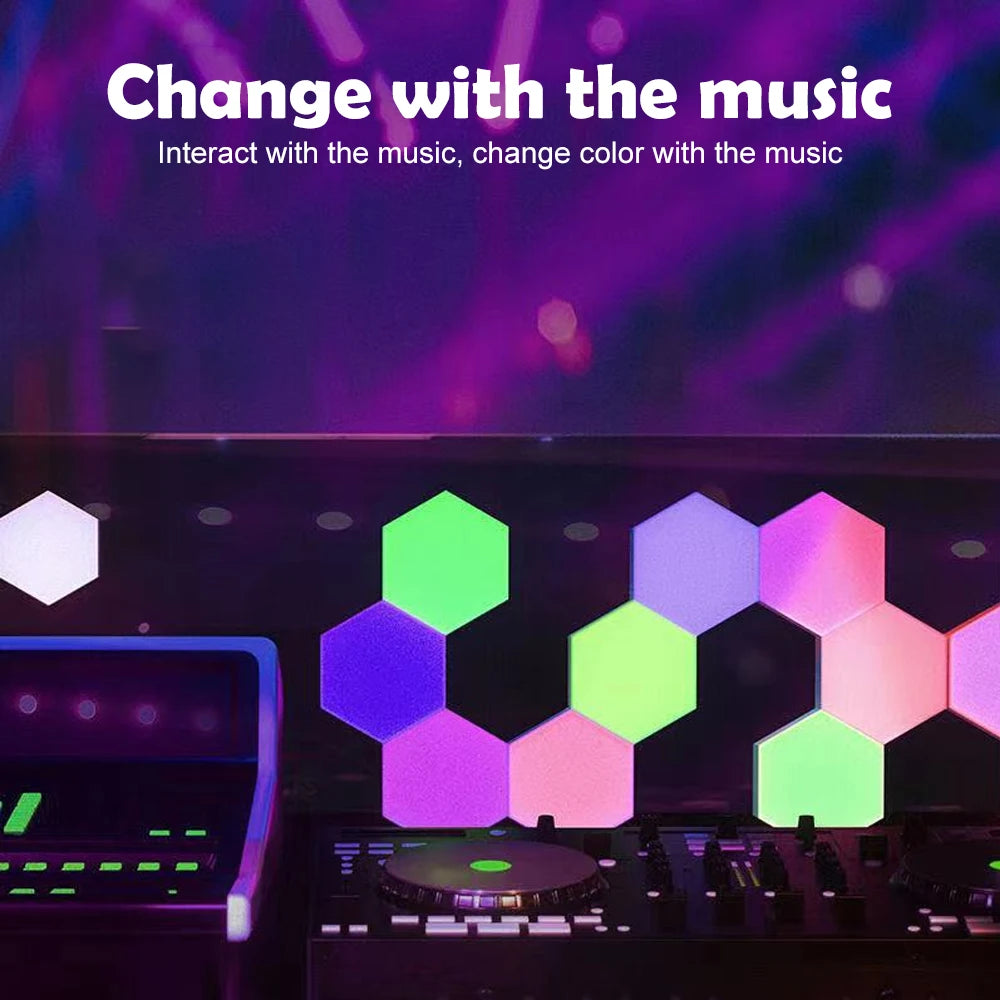Neonest RGB Hexagonal Quantum Lamp – Modular Smart LED Wall Panels
