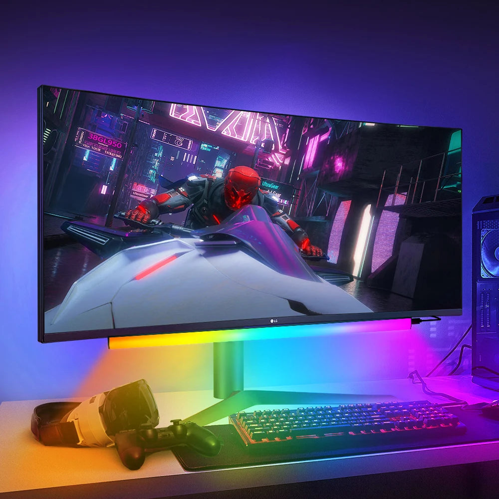 RGB Desk Light Bar — Dynamic Screen Glow | Bluetooth & Remote Control