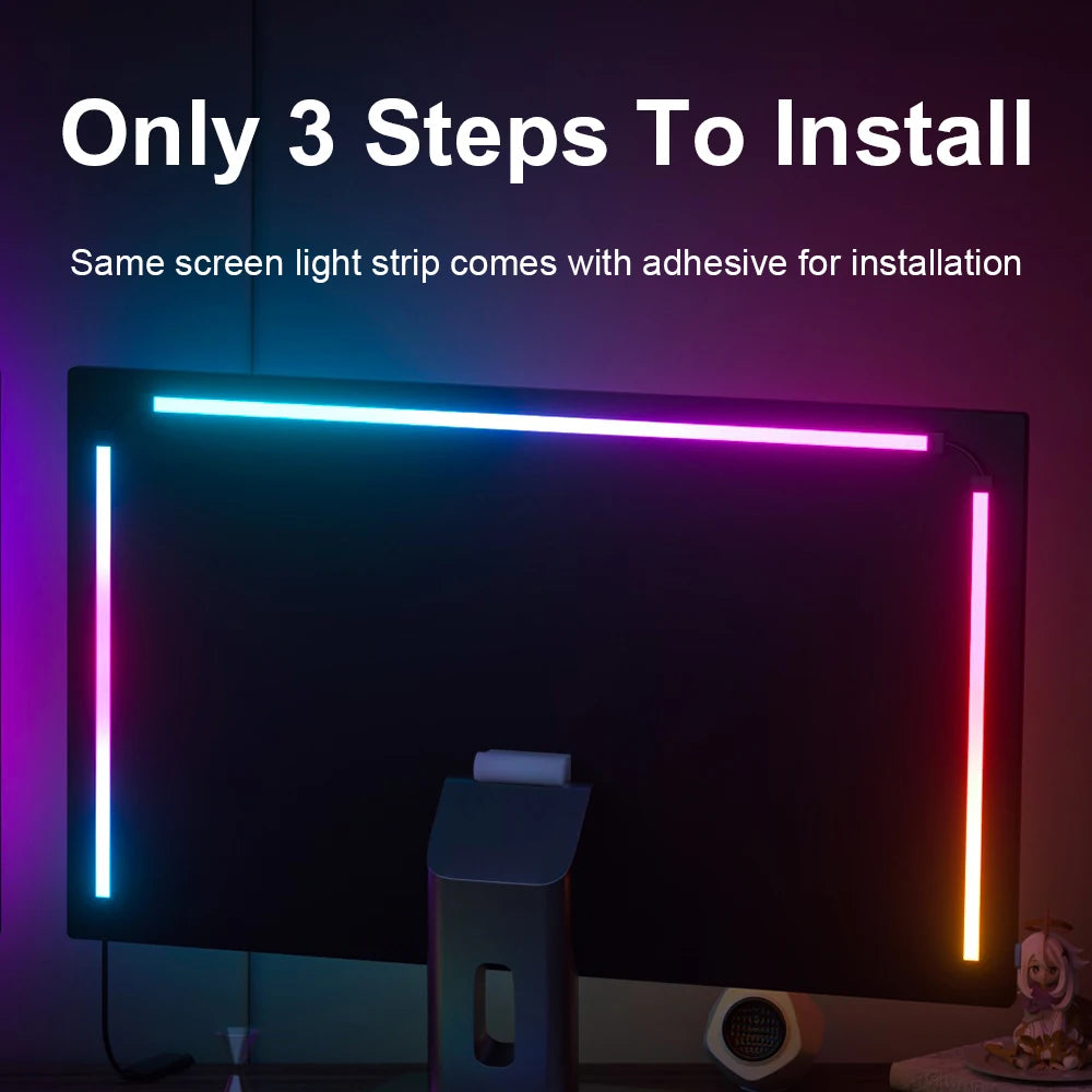 PC Sync Backlight — RGB LED Monitor Light with Screen Matching Effect