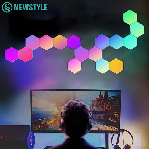 Neonest RGB Hexagonal Quantum Lamp – Modular Smart LED Wall Panels