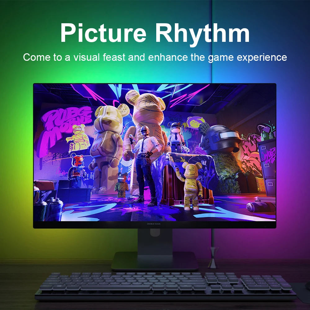 PC Sync Backlight — RGB LED Monitor Light with Screen Matching Effect