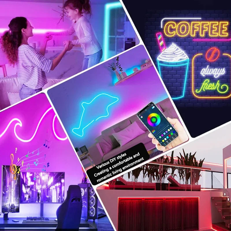 Neonest RGBIC Waterproof Neon LED Strip Light – Smart App & Music Sync