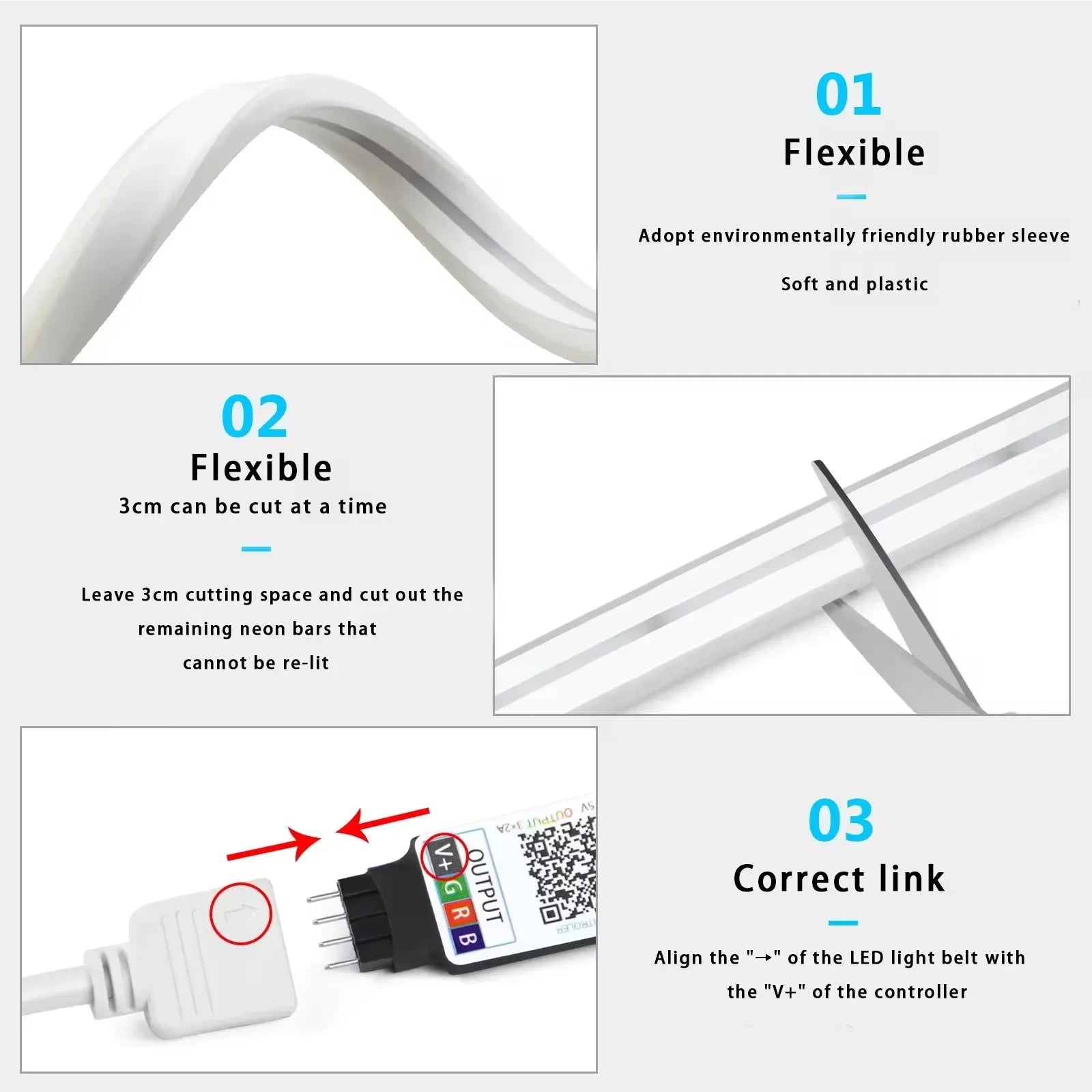 Neonest RGBIC Waterproof Neon LED Strip Light – Smart App & Music Sync