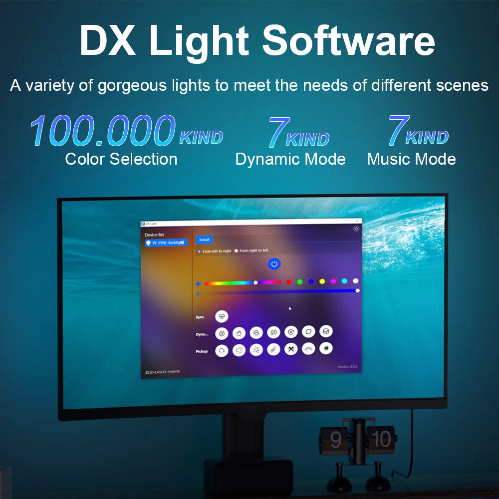 PC Sync Backlight — RGB LED Monitor Light with Screen Matching Effect