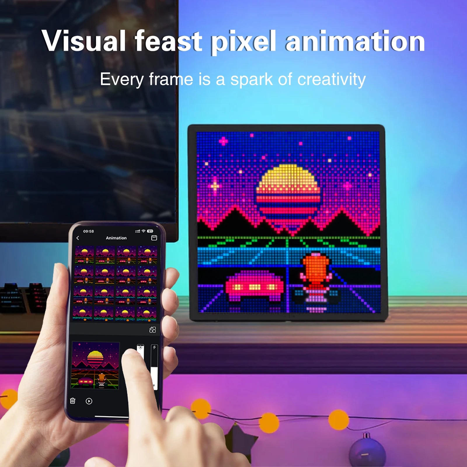 Neonest Smart LED Pixel Art Display – Creative DIY Digital Frame