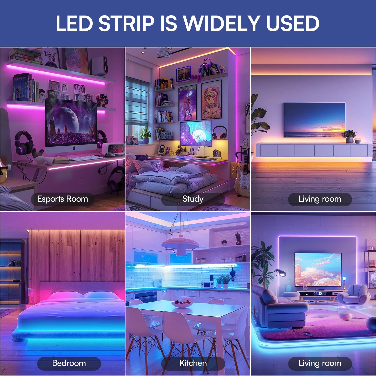 LED RGB Light Strip With Remote Control