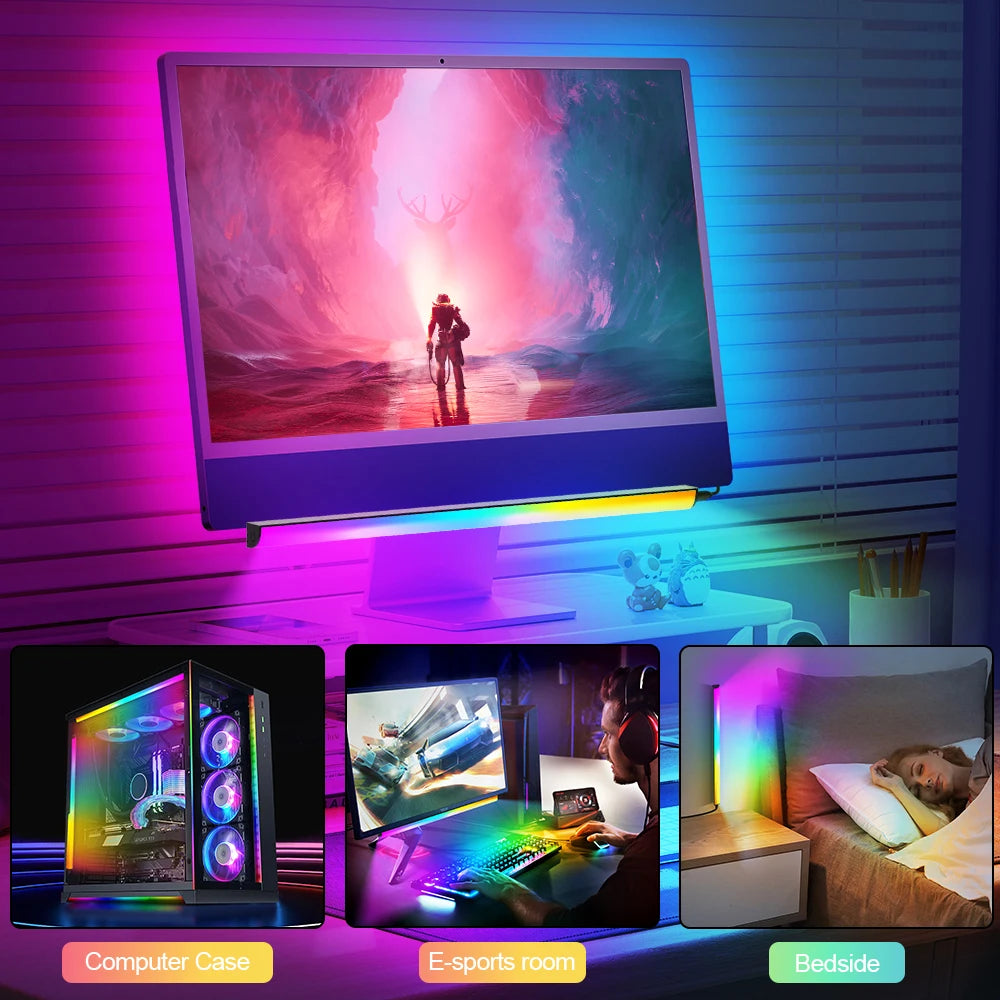RGB Desk Light Bar — Dynamic Screen Glow | Bluetooth & Remote Control