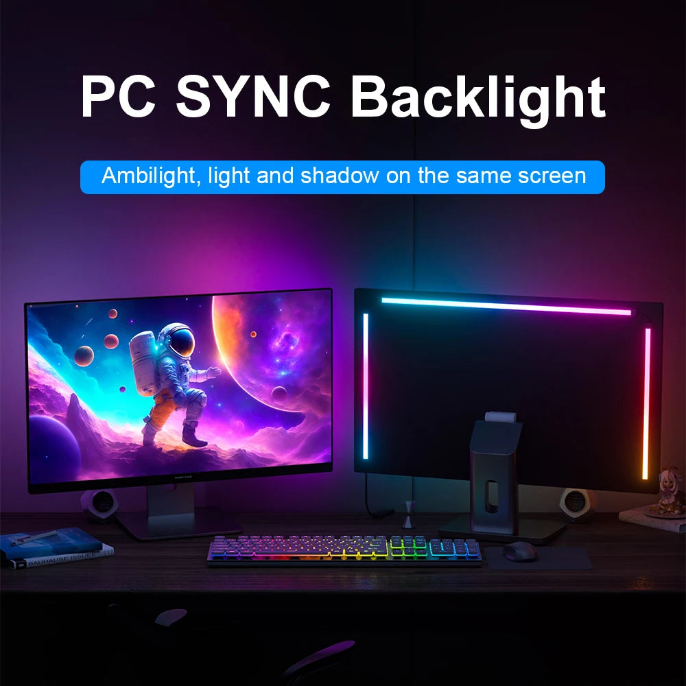 PC Sync Backlight — RGB LED Monitor Light with Screen Matching Effect
