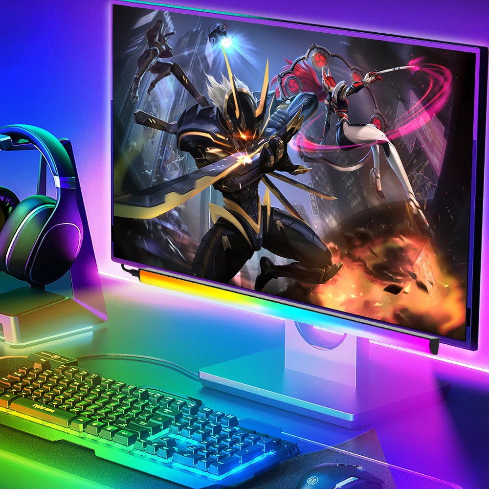 RGB Desk Light Bar — Dynamic Screen Glow | Bluetooth & Remote Control